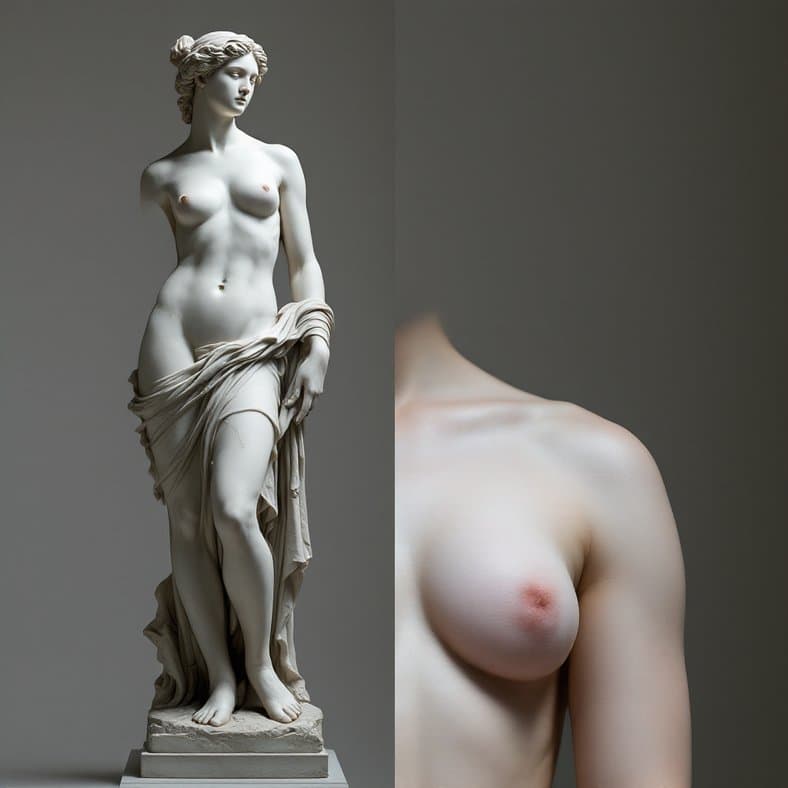 Visuelt imponerende usensurert kunst